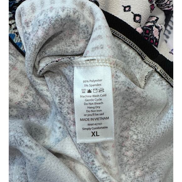 LuLaRoe Amelia Dress XL Aztec Stretch Short Sleeve Cream Pockets - Picture 3 of 6